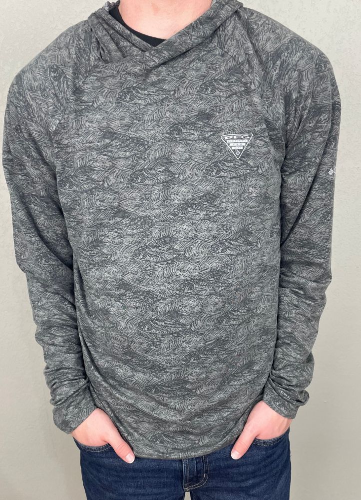PFG Uncharted Hoodie in Shark Pez Gallo by Columbia