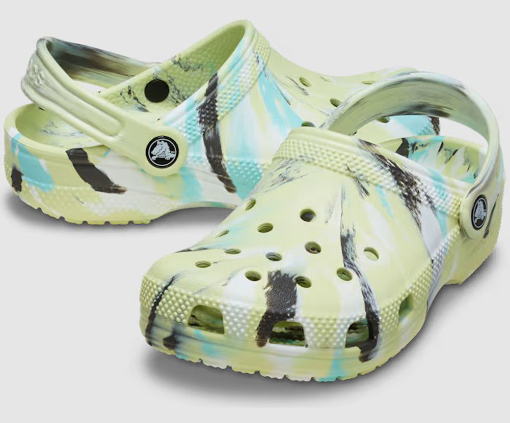 Classic Marbled Clog in Frothy Green by Crocs