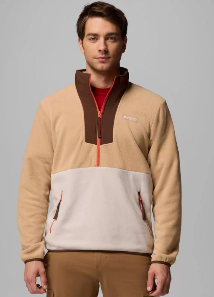 Sequoia Grove Half Zip Fleece in Canoe/Dark Stone/Tobacco by Columbia