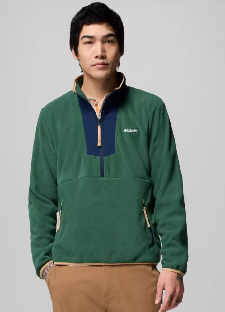 Sequoia Grove Half Zip Fleece in Rain Forest/Coll Navy by Columbia