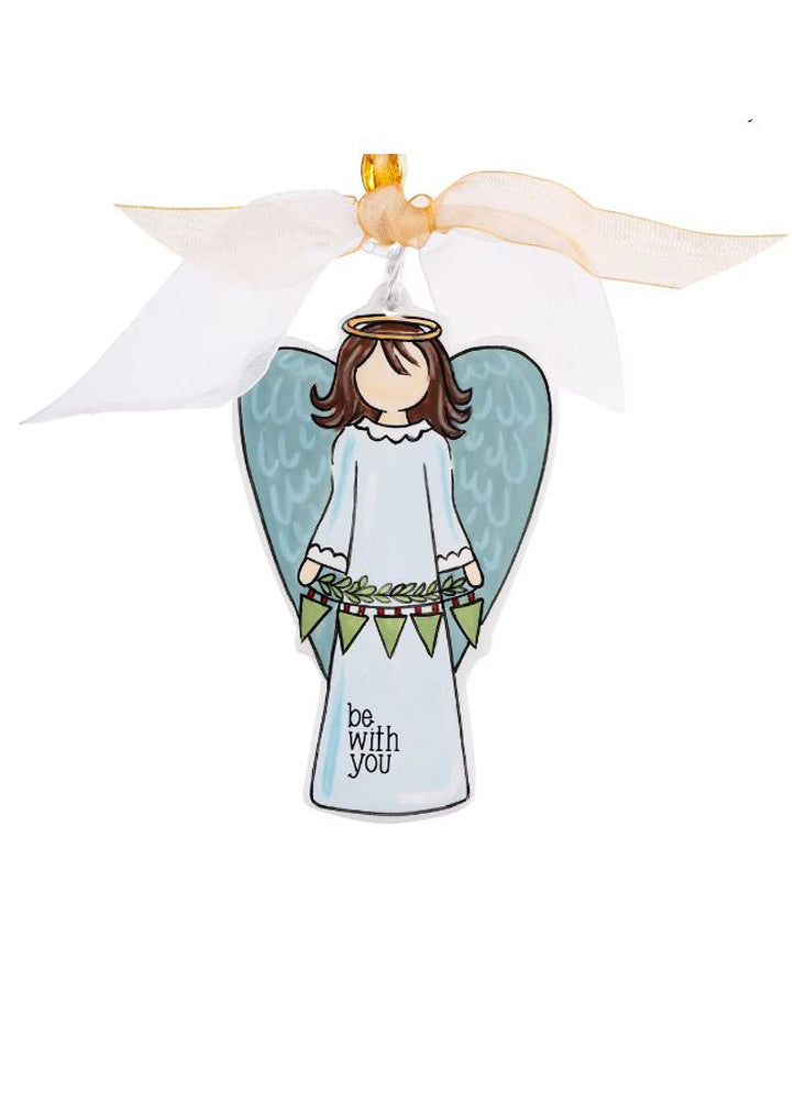 Peace Be With You Angel Flat Ornament by Glory Haus
