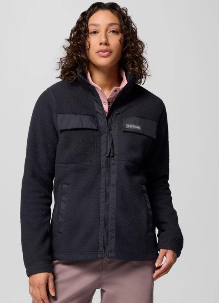 Juniper Peak Full Zip Fleece in Black by Columbia