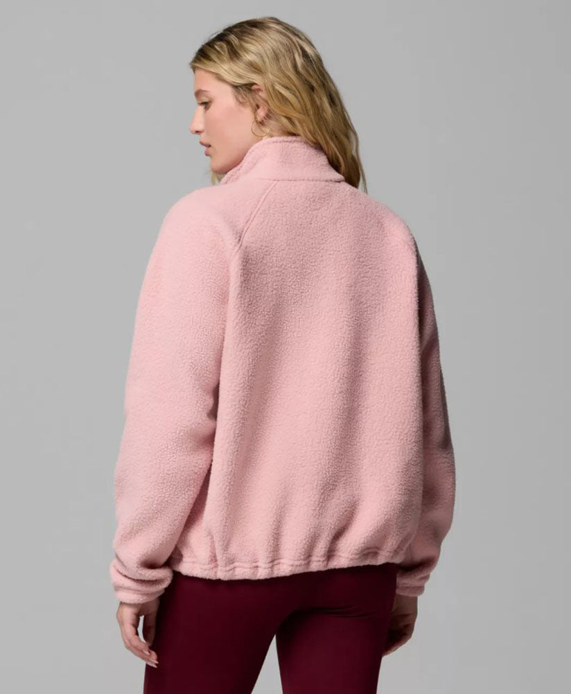 Jasper Ridge Pebbled Fleece Half Snap in Eraser Pink by Columbia