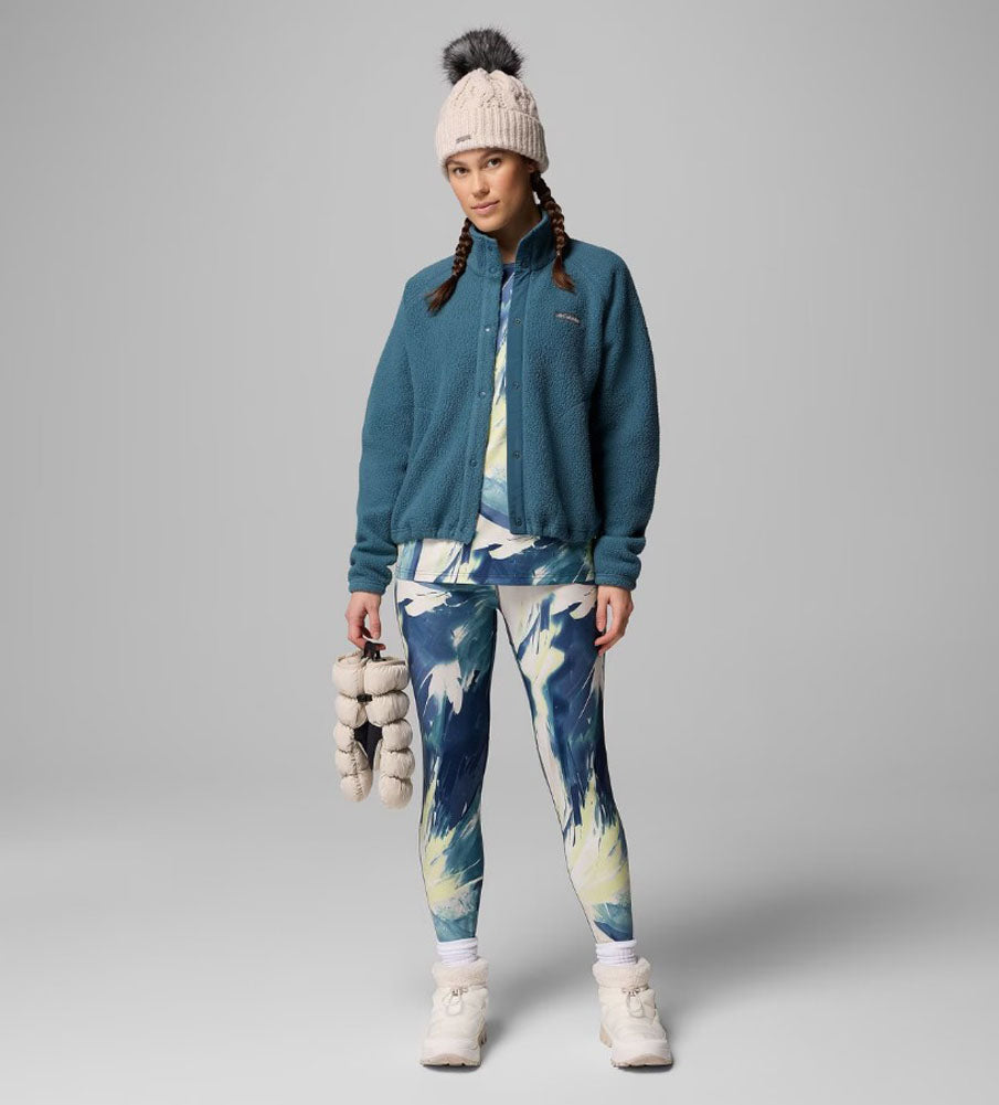 Jasper Ridge Pebbled Fleece Full Snap in Everblue by Columbia