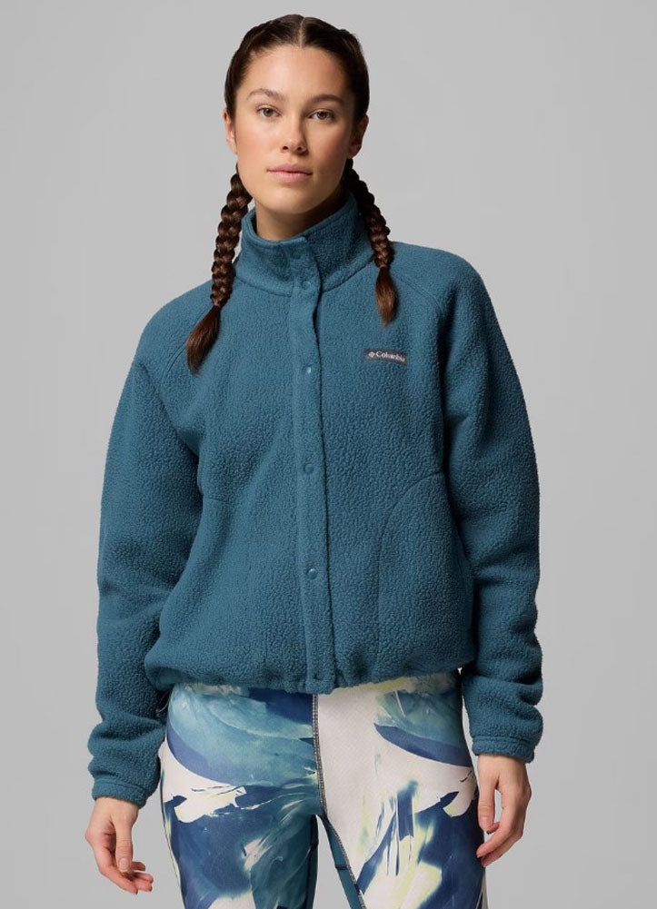 Jasper Ridge Pebbled Fleece Full Snap in Everblue by Columbia