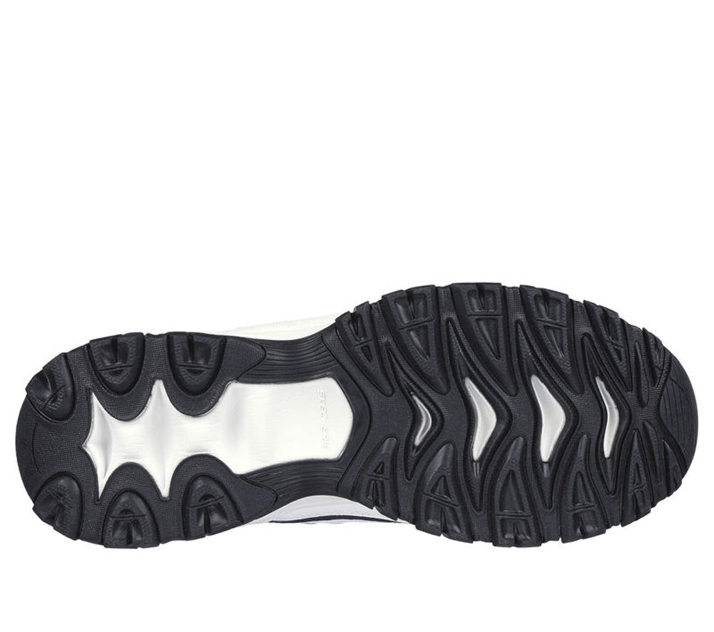 After Burn M. Fit in White/Navy by Skechers