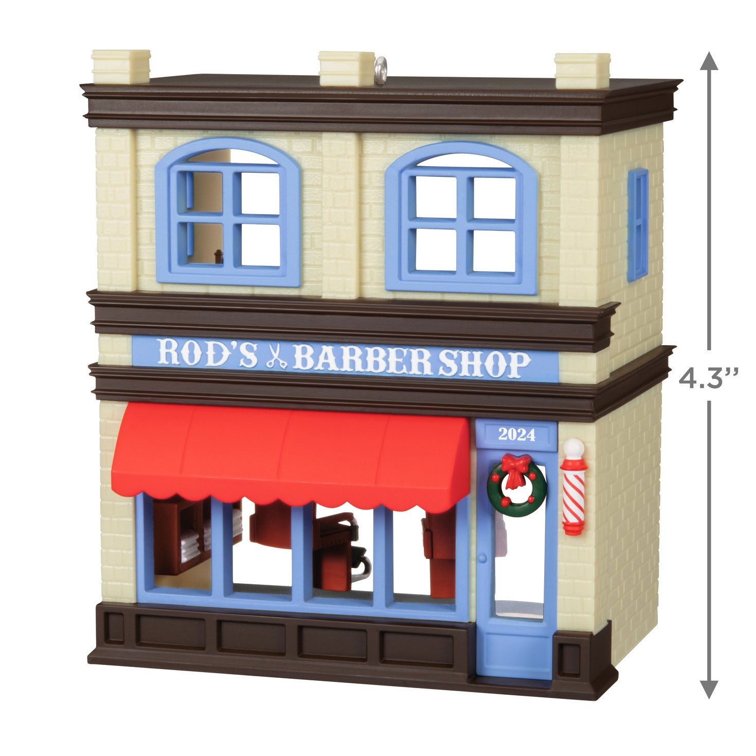 Hallmark Nostalgic Houses and Shops Rod's Barbershop 2024 Ornament