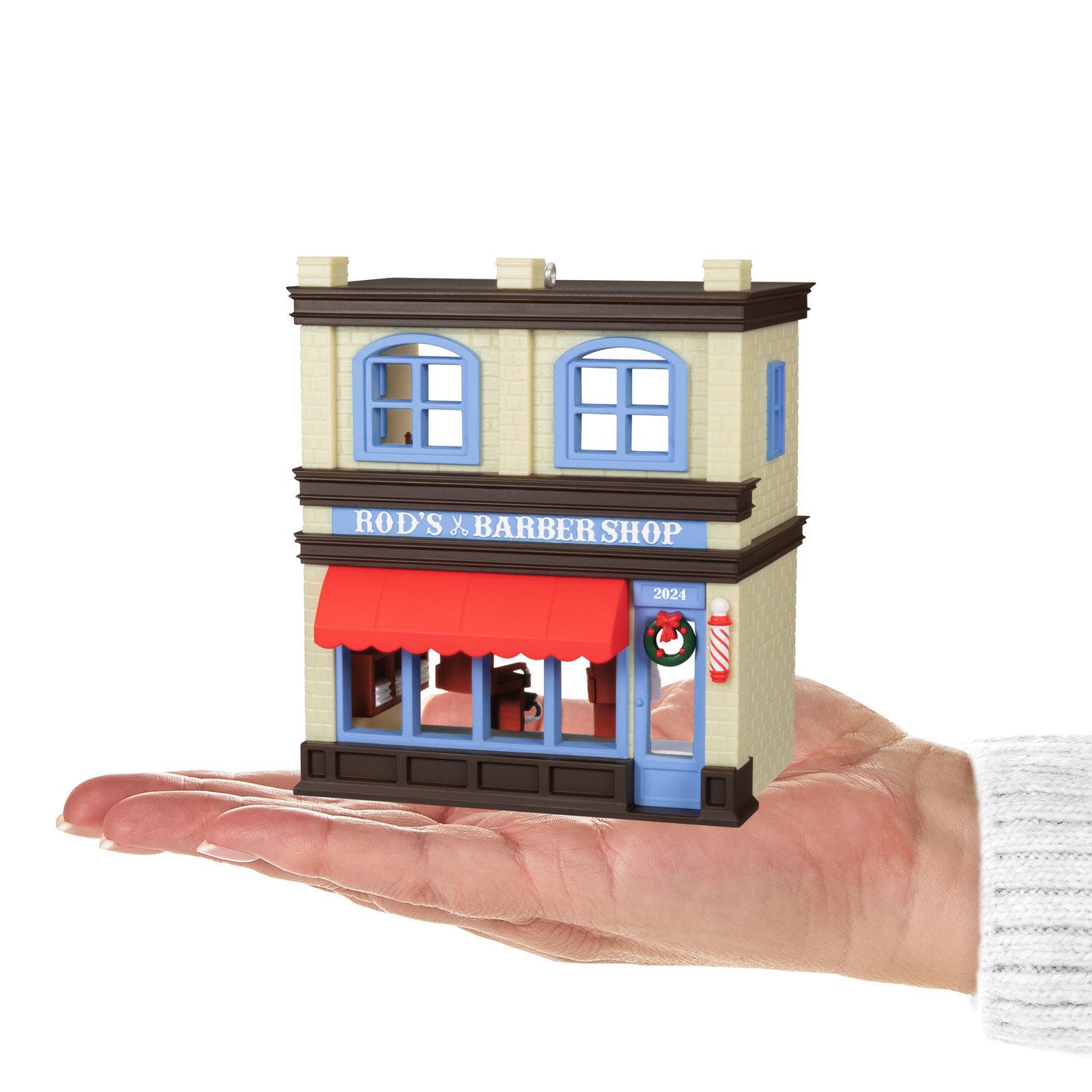 Hallmark Nostalgic Houses and Shops Rod's Barbershop 2024 Ornament