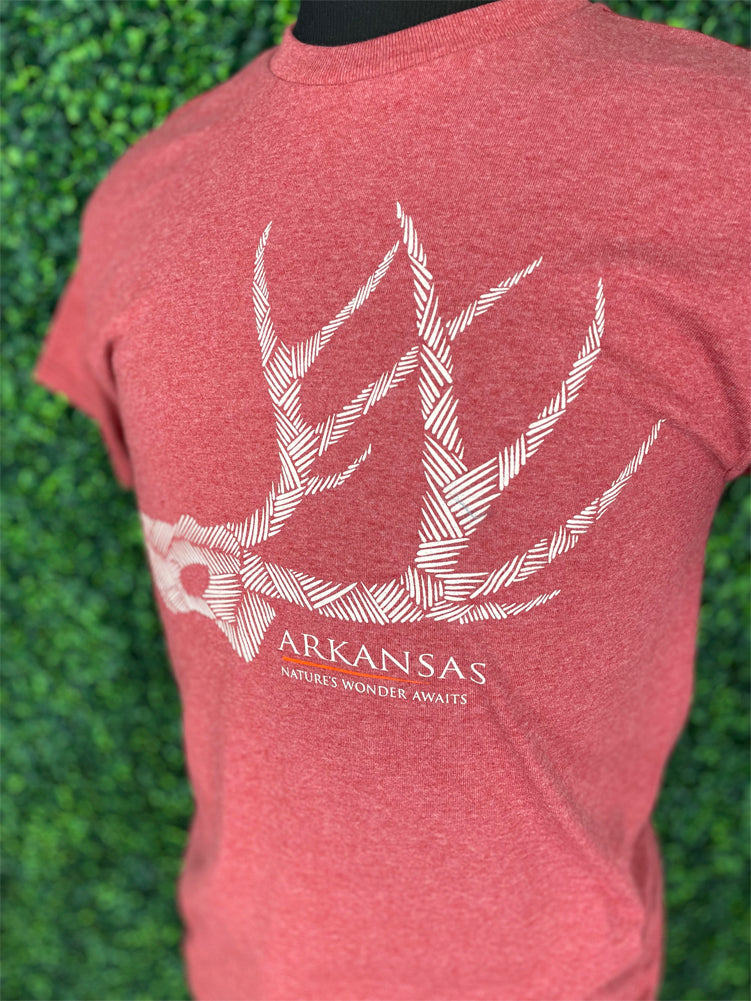 Mentation Deer Antler Essential SS in Heather Cardinal by EMI