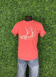 Mentation Deer Antler Essential SS in Heather Cardinal by EMI