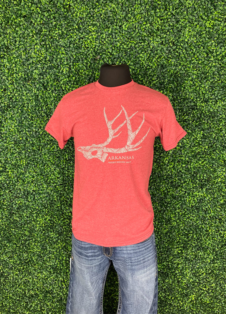 Mentation Deer Antler Essential SS in Heather Cardinal by EMI