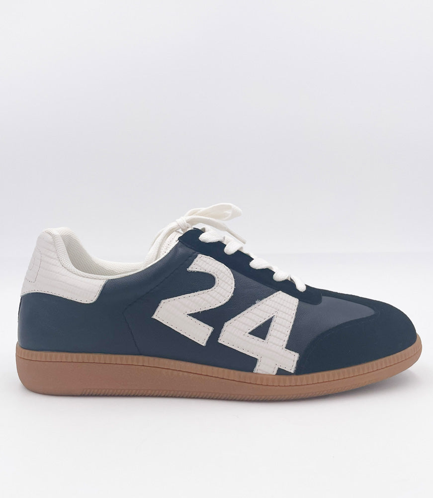 Christy in Black/Off White by 24 West
