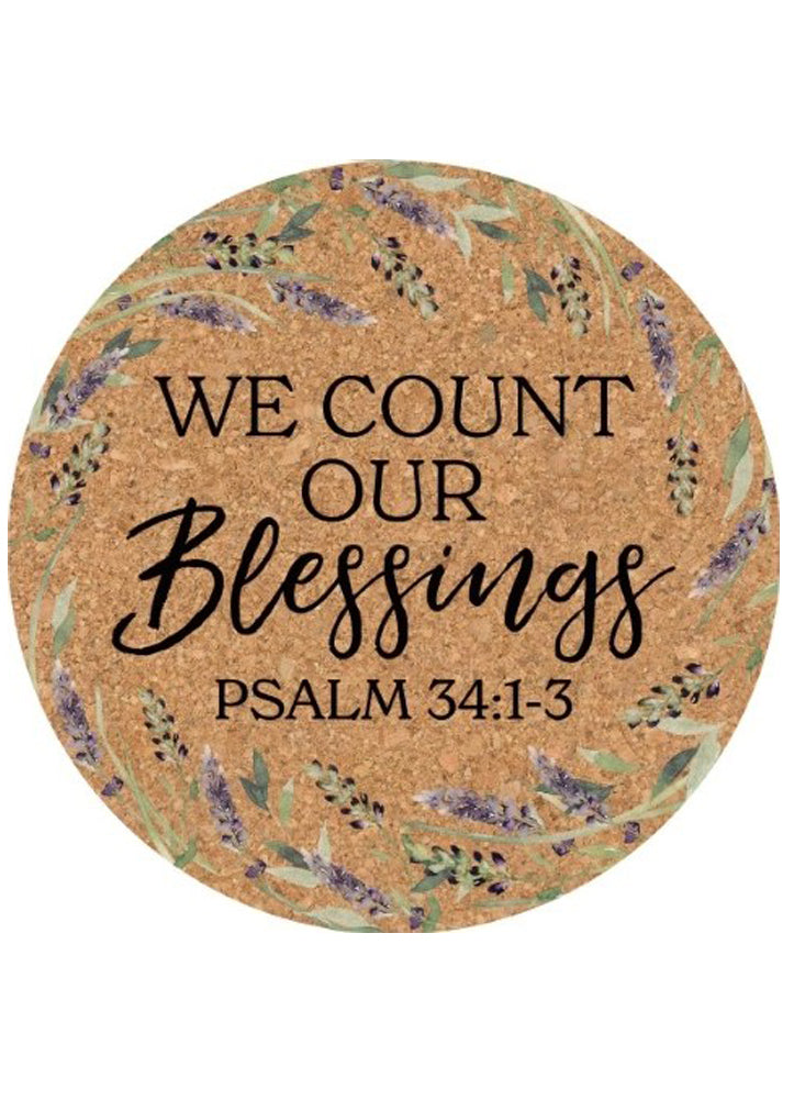 Blessings Cork Trivet by Carson Home