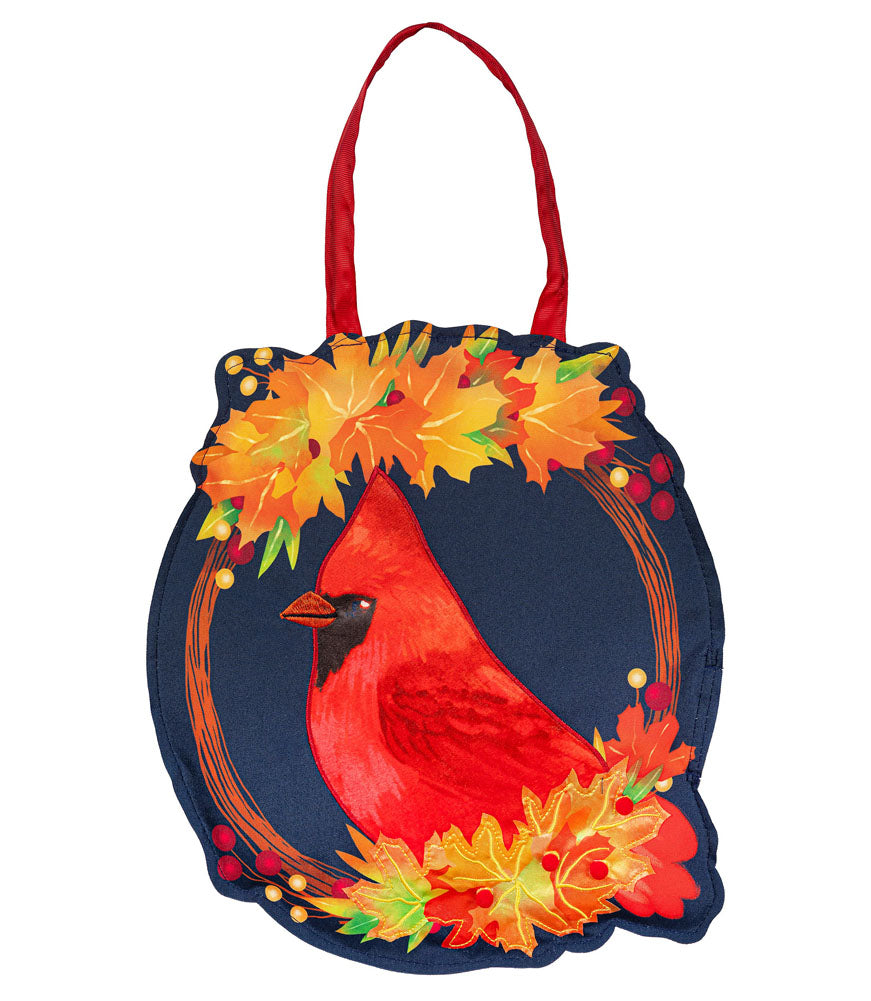Fall Cardinal Wreath Door Décor by Evergreen