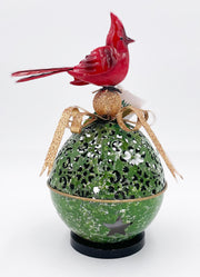10'' LED Cardinal Ornament by Evergreen