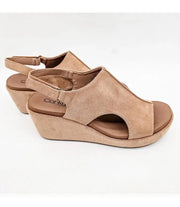 Carley in Camel Faux Suede 2 by Corkys