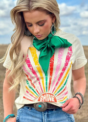 Shine Tee in Natural by Texas True Threads