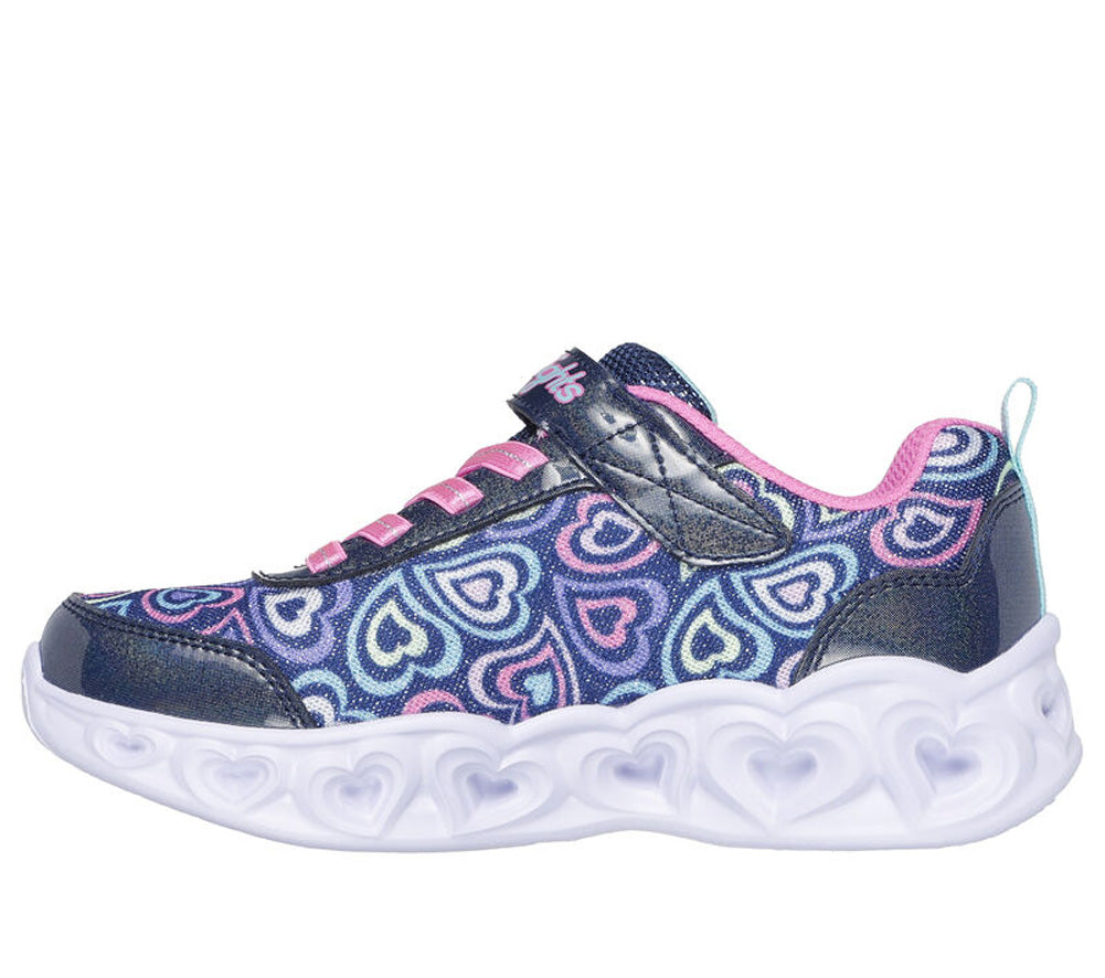 Heart Lights Boogie Love in Navy Multi by Skechers