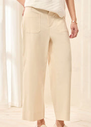 Fly Front HR Capris with Pockets in Canvas by Tribal