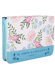 Floral Blue Bible Cover by Nicole Brayden