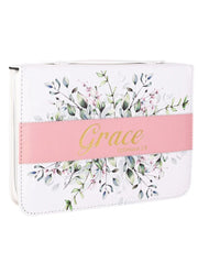 Grace Watercolor Flower Bible Cover by Nicole Brayden