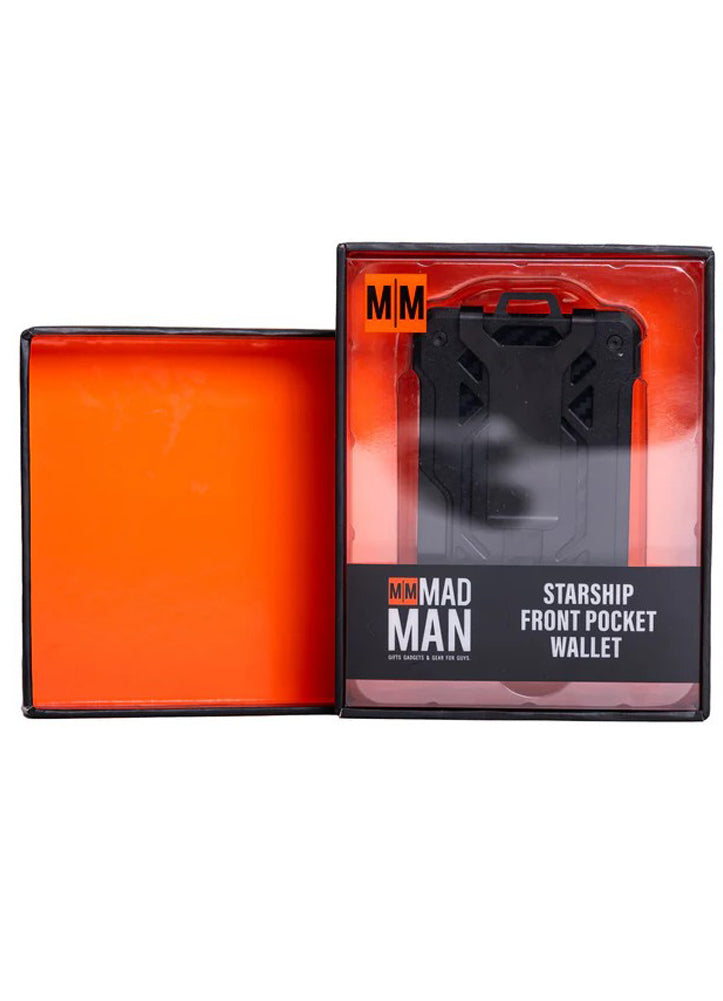 Starship Front Pocket Wallet Black by Nicole Brayden