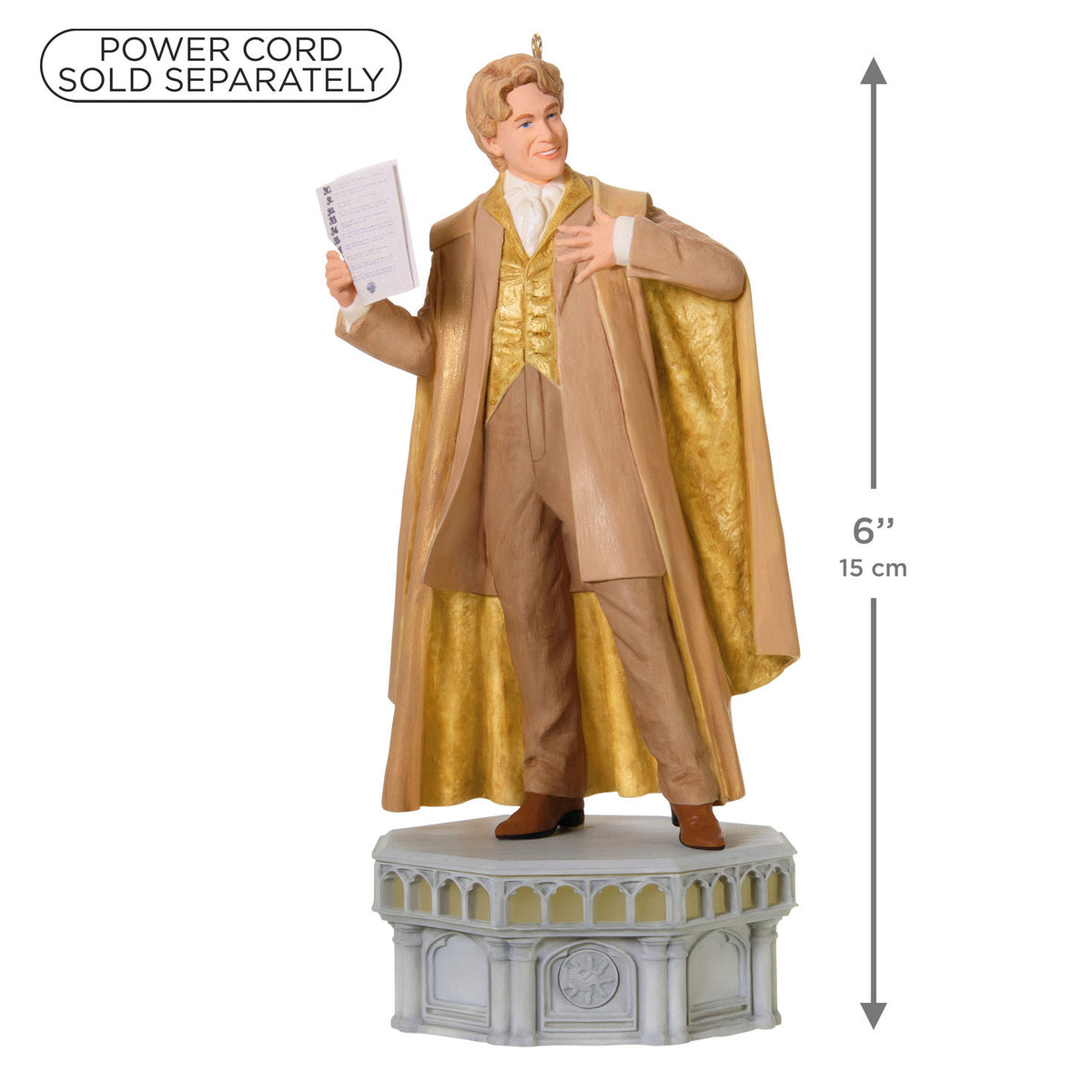 Hallmark Harry Potter and the Chamber of Secrets™ Collection Gilderoy Lockhart™ Ornament With Light and Sound