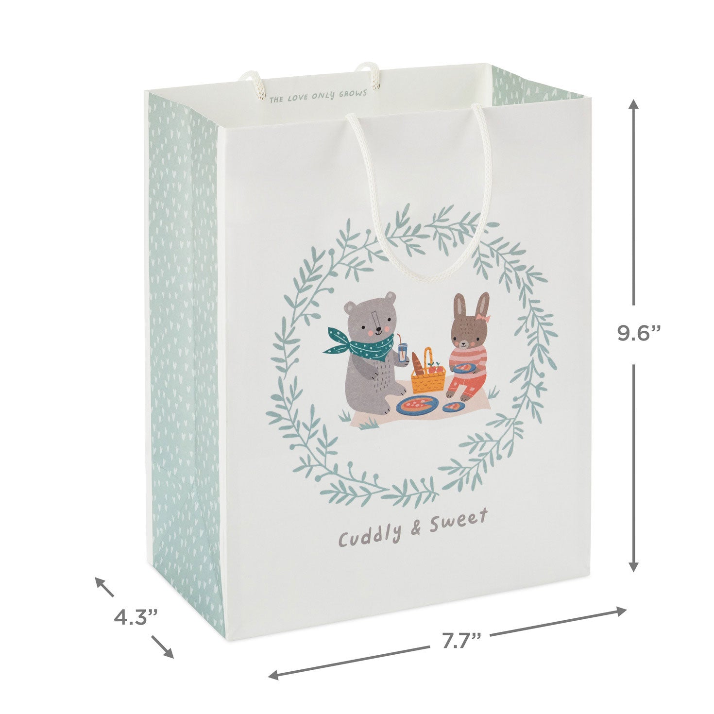 Hallmark 9.6'' Bear and Bunny Medium Gift Bag