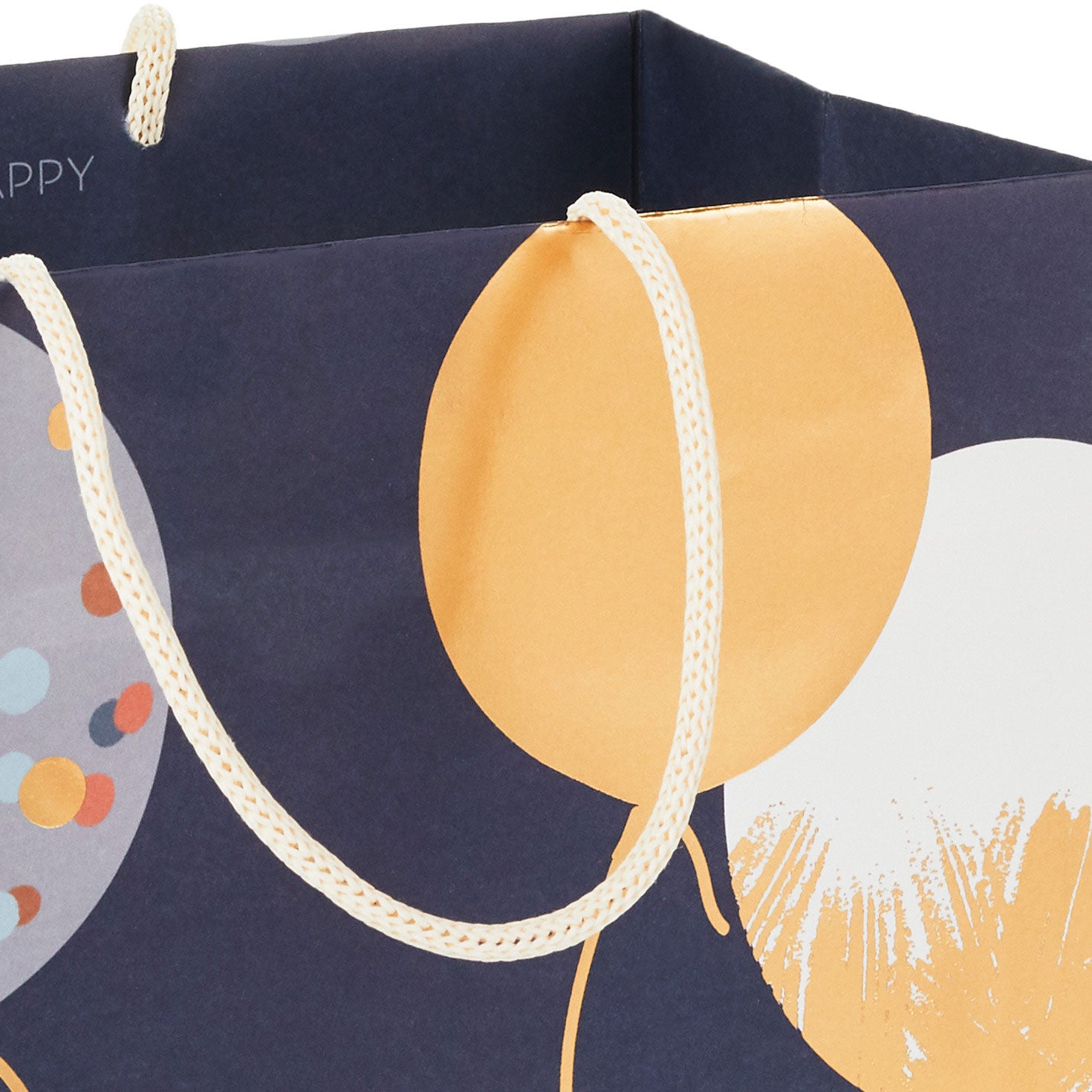 Hallmark 9.6'' Patterned Balloons on Blue Medium Gift Bag