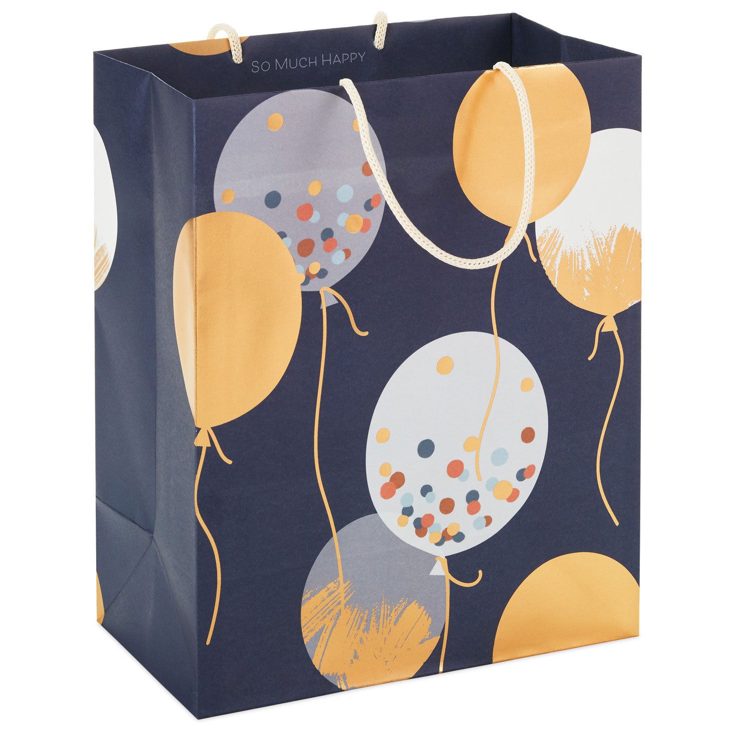 Hallmark 9.6'' Patterned Balloons on Blue Medium Gift Bag
