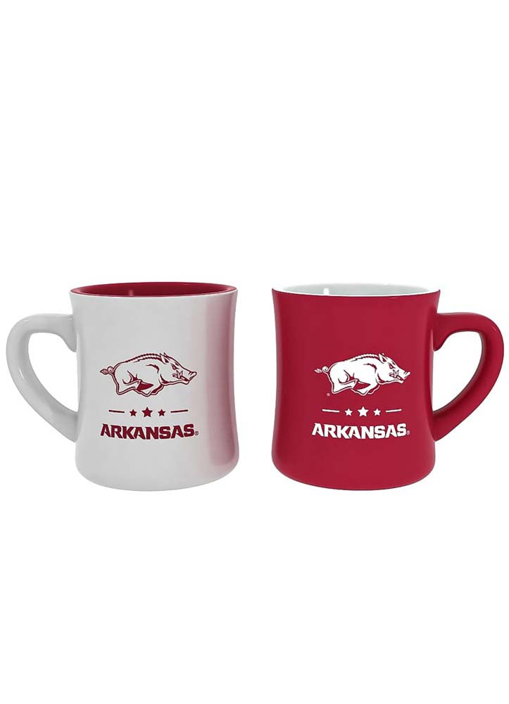 U of A 10oz Ceramic Cup 2pc Set by Evergreen