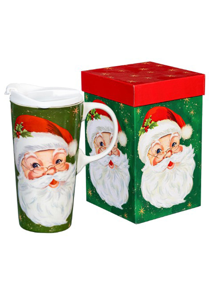Traditional Santa Travel Cup 17oz by Evergreen