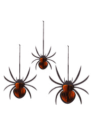 Foldable Paper Spider Hanging Décor Set by Evergreen