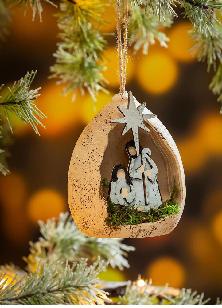 Nativity Wood Ornament by Evergreen
