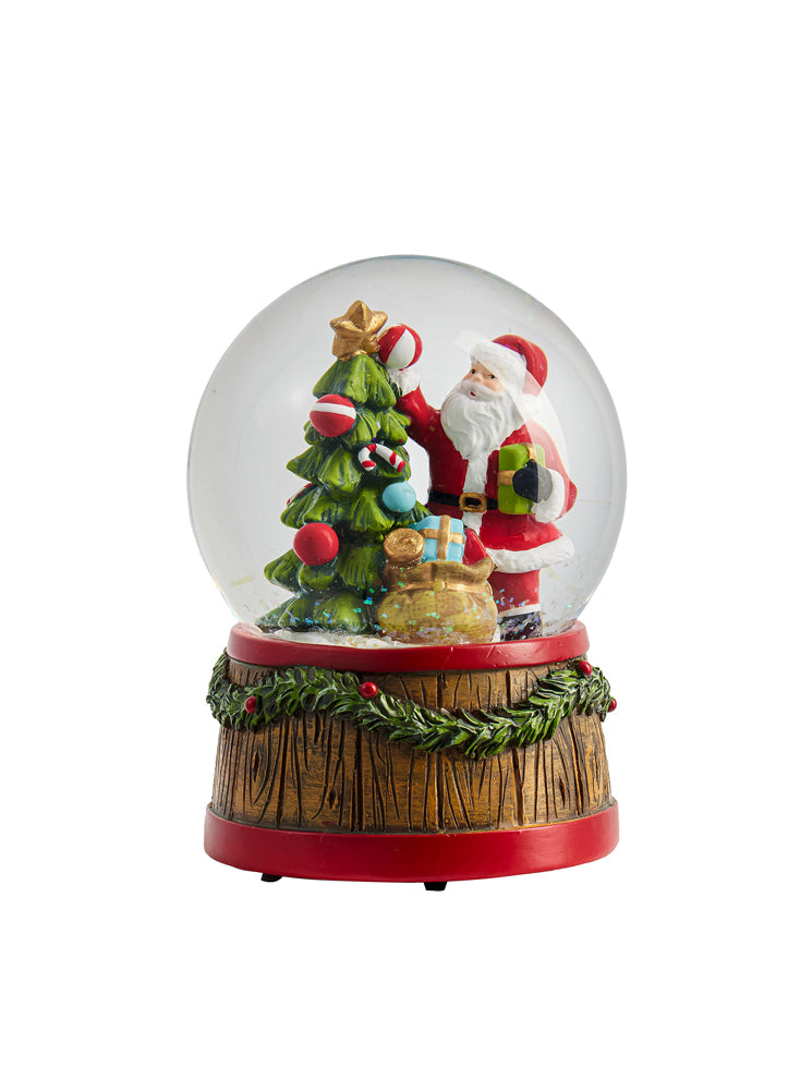 Resin Santa Water Globe by Evergreen