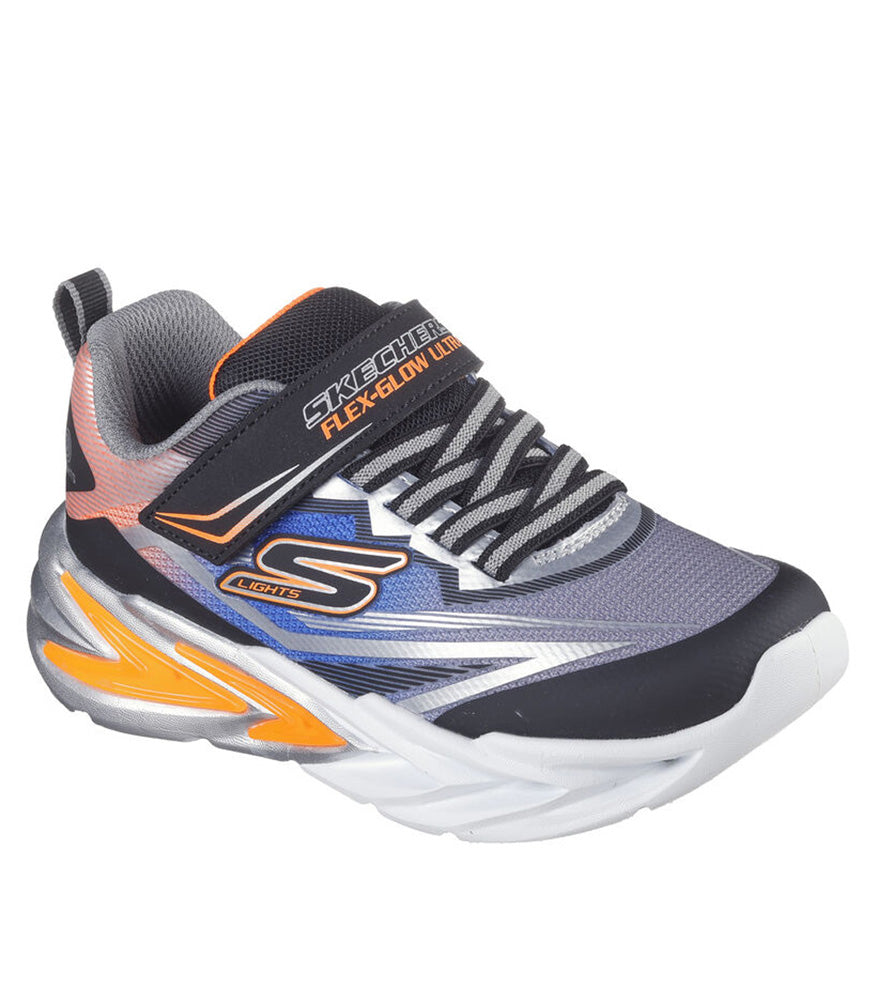 Flex Glow Ultra in Black/Silver by Skechers
