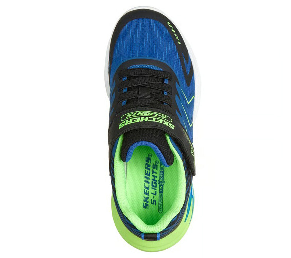 Flex Glow Ultra Prism Pacer in Black/Blue/Lime by Skechers