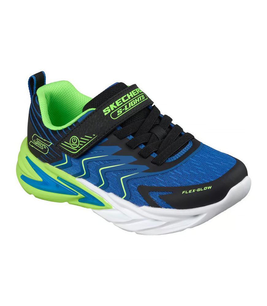 Flex Glow Ultra Prism Pacer in Black/Blue/Lime by Skechers