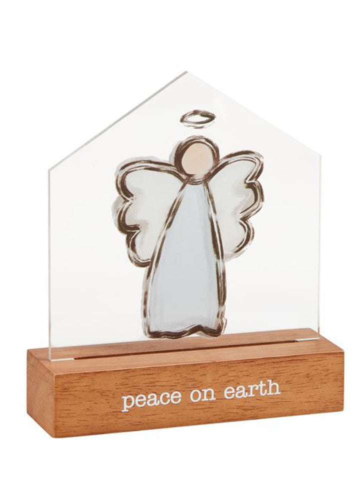 Angel LED Acrylic Xmas Sitter by Mud Pie