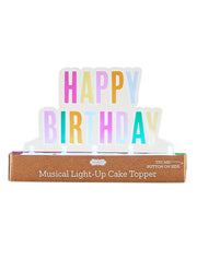 Happy Musical LED Cake Topper by Mud Pie