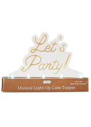 Party Musical LED Cake Topper by Mud Pie