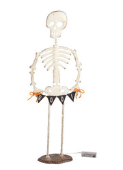 Large Light Up Skeleton Sitter by Mud Pie
