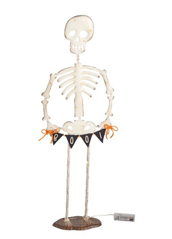 Large Light Up Skeleton Sitter by Mud Pie