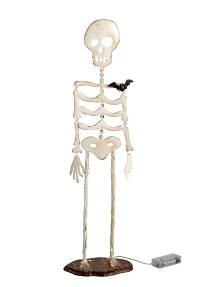 Small Light Up Skeleton Sitter by Mud Pie