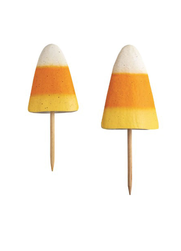 Metal Candy Corn Yard Stake by Mud Pie