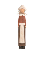 Female Wood Pilgrim Sitter by Mud Pie