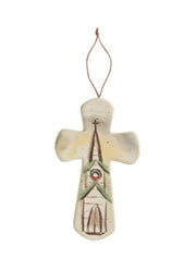 Church Ceramic Nativity Cross by Mud Pie