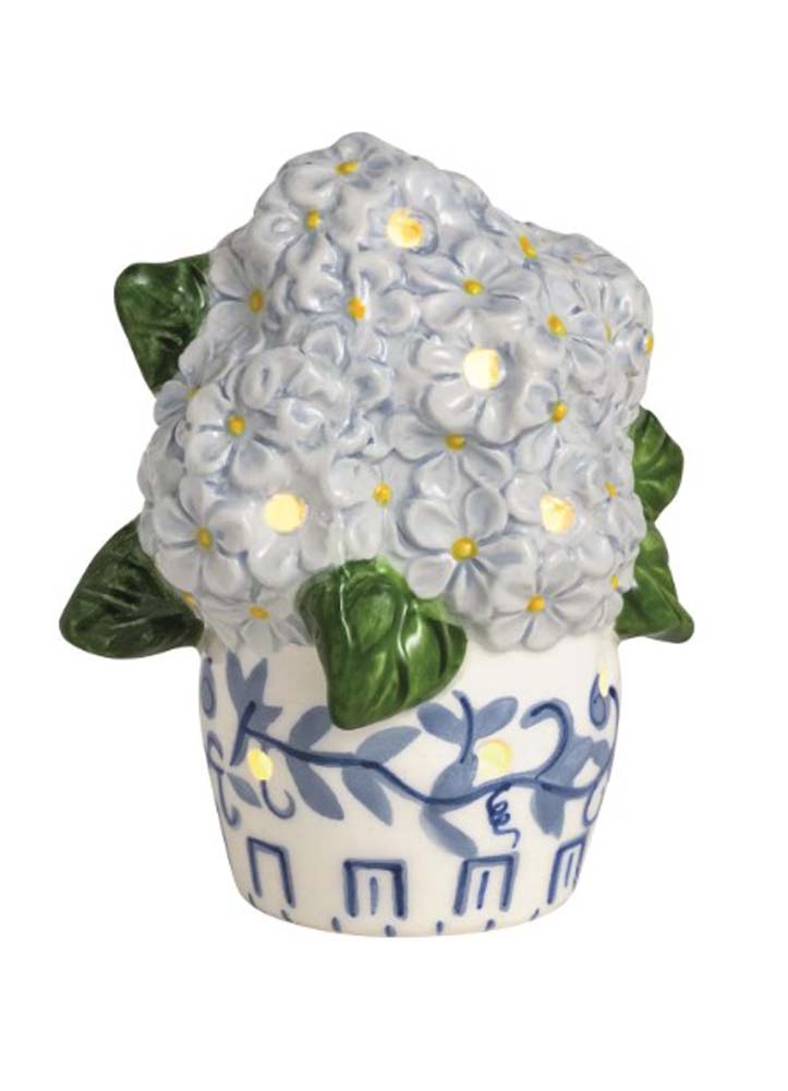 Hydrangea LED Sitter by Mud Pie