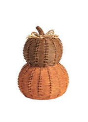 Double Woven Resin Pumpkins by Mud Pie