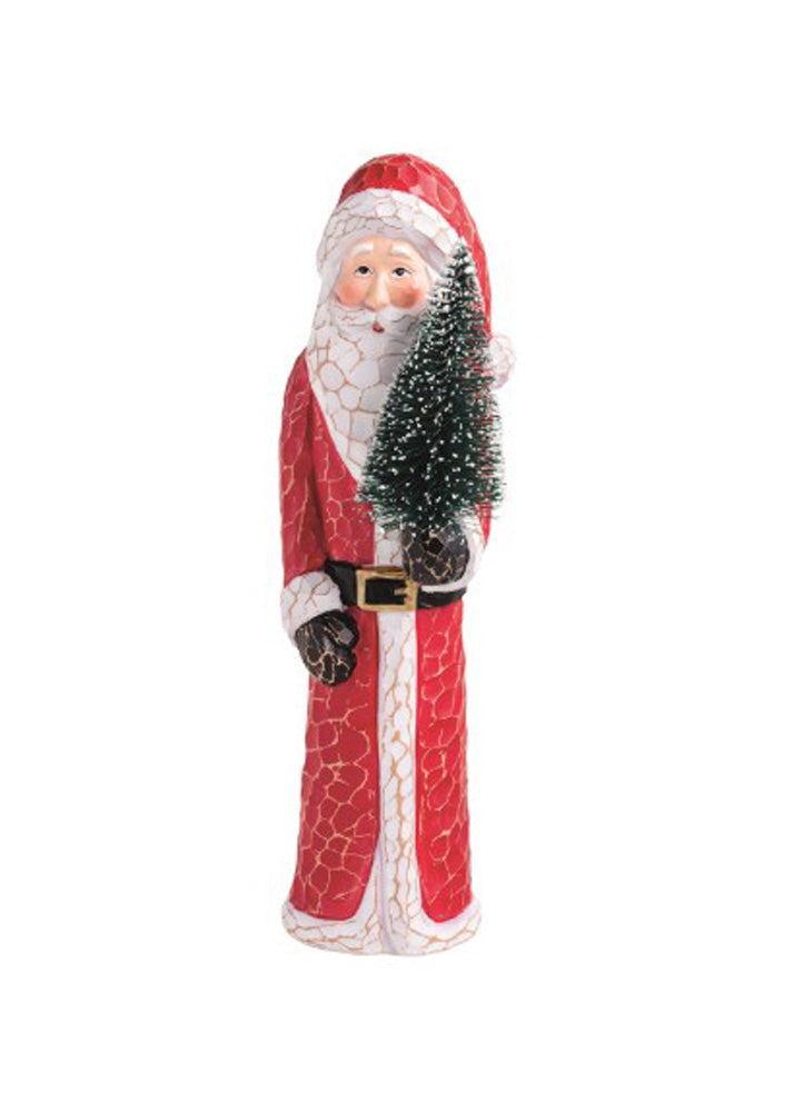 Large Carved Santa by Mud Pie
